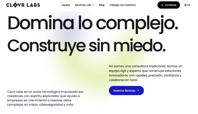Nuevo Clovr Labs homepage
